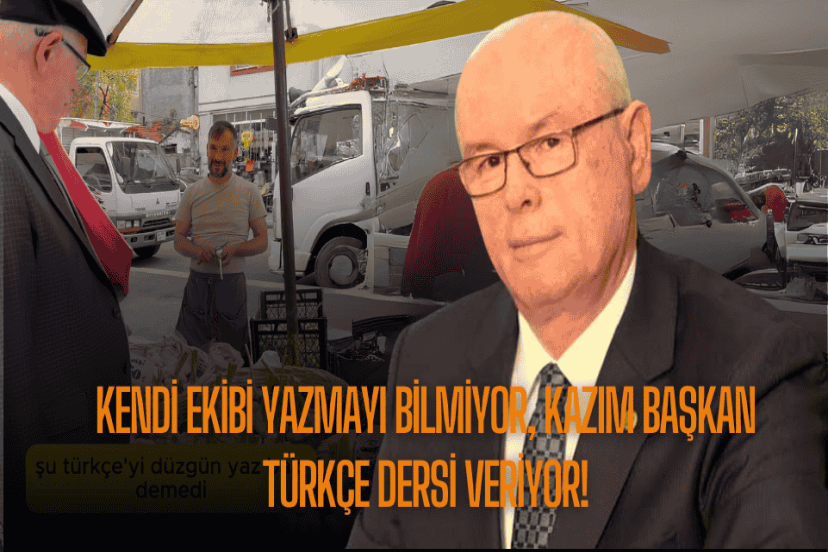 Kazım Kurt, Pazarcı Esnafa Türkçeyi Düzgün Yaz Dedi, Kendi Ekibi Sınıfta Kaldı!