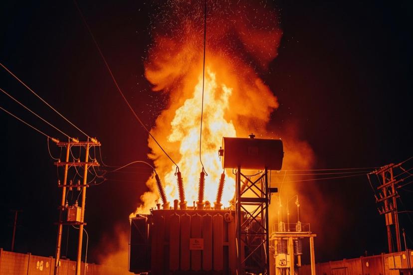 Trafodan çıkan yangında 50 dönüm tarım arazisi kül oldu