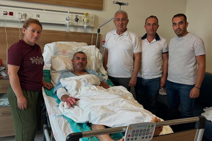 Orman işçisi Kader Dereli’nin tedavisi sürüyor!