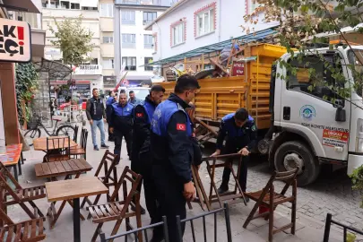 ZABITA EKİPLERİNDEN KALDIRIM İŞGALCİLERİNE SIKI DENETİM!