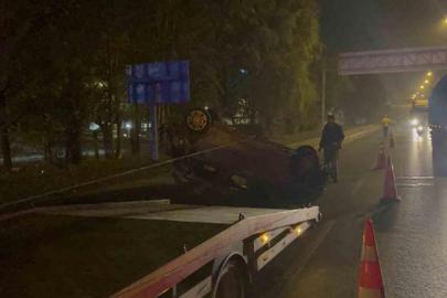 Çevre Yolu’nda Korku Dolu Anlar: Otomobil Havada Takla Atarak Fırladı