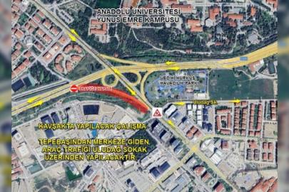 Dikkat! Eskişehir’in En İşlek Kavşağı 5 Gün Boyunca Trafiğe Kapanıyor!