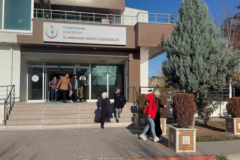 Eskişehir İl Ambulans Servisi Başhekimliğinde yangın tatbikatı