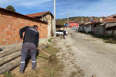 İnönü’nün dış mahallelerinde temizlik çalışması