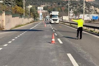 Bilecik trafiğinde kış lastiği denetimi