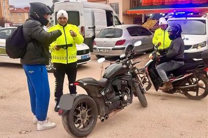 Bilecik’te motosiklet ve ATV sürücülerine trafik denetimi