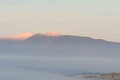 Emet Eğrigöz dağı beyaza büründü