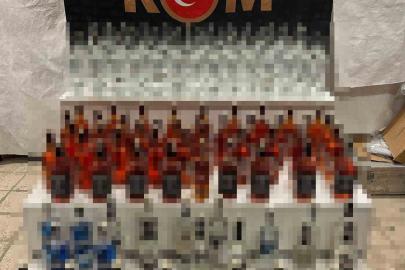 Eskişehir’de 128 şişe kaçak alkol ele geçirildi