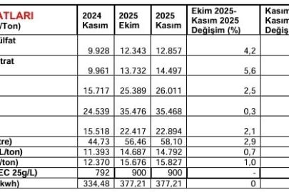 Kasım ayında 24 market ürününde fiyat düşüşü gözlemlendi