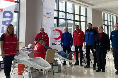 Kütahya AFAD’tan kan bağışına destek