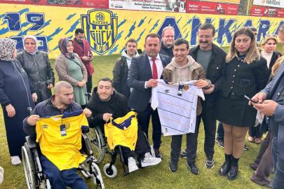 MKE Ankaragücü antrenmanını özel çocuklarla paylaştı