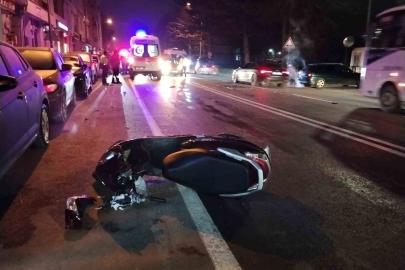 Otomobile çarpışan motosikletin sürücüsü hayatını kaybetti