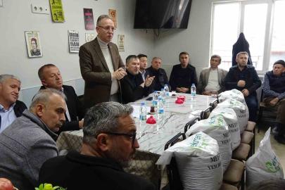 Tavşanlı’da ürericilere tohum ve gübre desteği