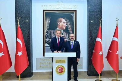 Vali Aksoy, Belçika’nın Ankara Büyükelçisini makamında ağırladı