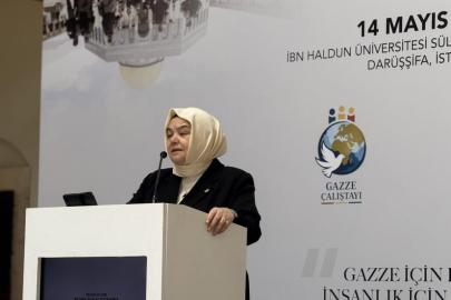 Ayşen Gürcan Uluslararası Gazze Çalıştayı’nda Konuştu