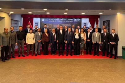 MHP heyeti Eskişehir Sanayi Odası Başkanı Celalettin Kesikbaş ile bir araya geldi